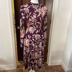 FLORAL DRESS ZARA FLORAL PRINTED MIDI DRESS